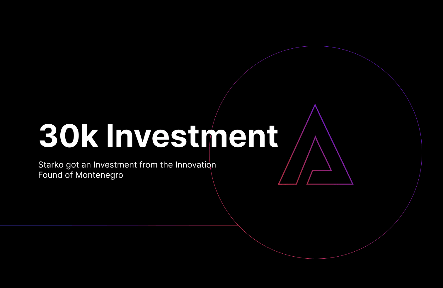A new round of financing!